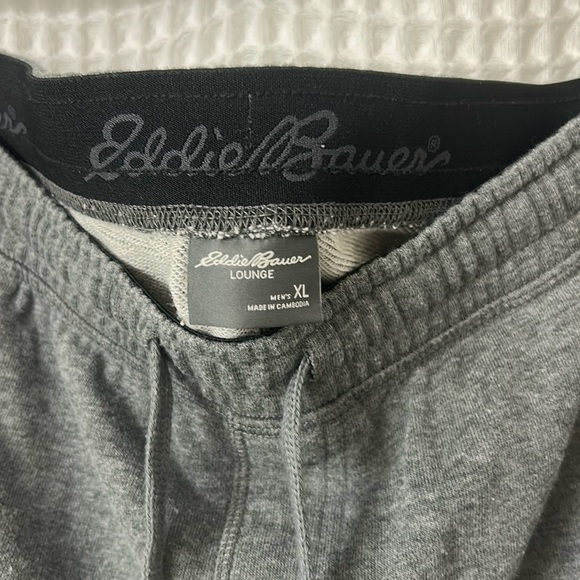 Eddie Bauer Lounge Gray Jogger Sweatpants XL - Picture 3 of 5